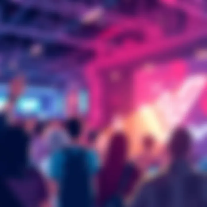 A vibrant digital community discussing blockchain innovations and Vechain developments