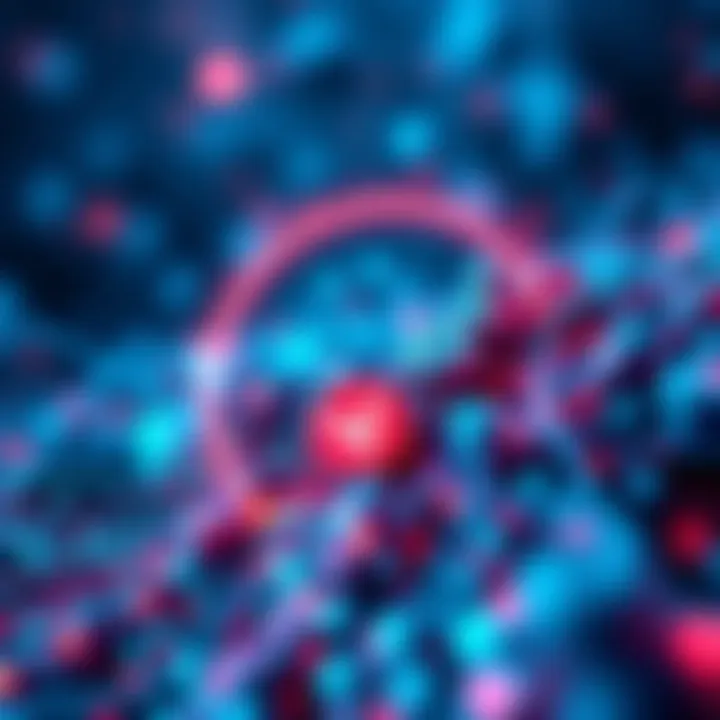 An abstract representation of VeChain’s growth potential with digital assets and blockchain motifs