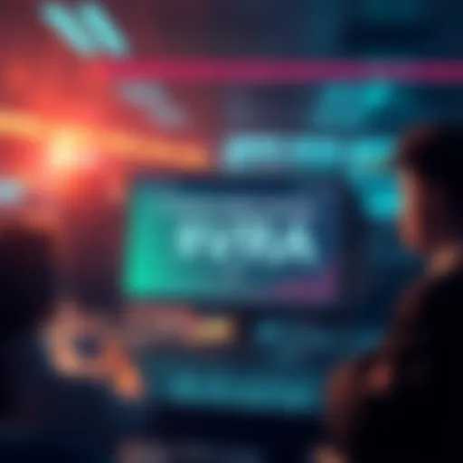 Coinmerce platform showing message about Verasity ($VRA) delisting, with concerned investors in the background.