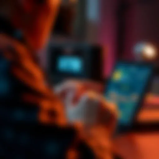 A person checking transaction details on a digital wallet interface, ensuring the right amount was received without showing sender addresses.