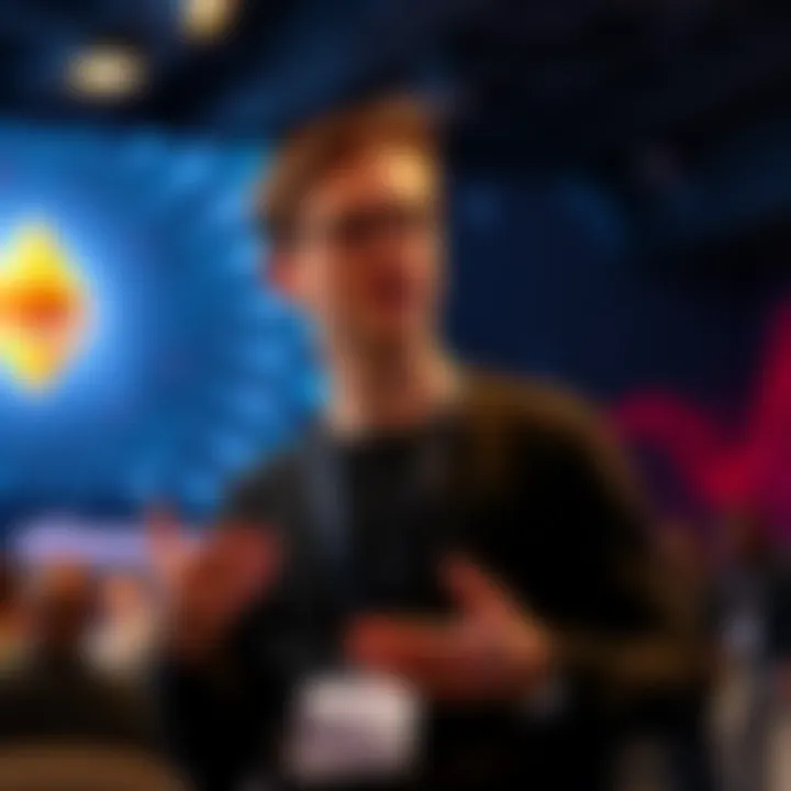 Vitalik Buterin presents Ethereum's new focus on privacy and security at a conference