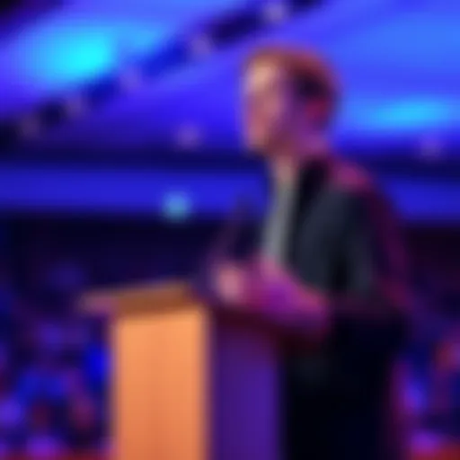 Vitalik Buterin discussing democracy and authoritarianism at a conference