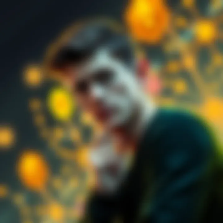 Vitalik Buterin appears concerned while discussing Ethereum's Layer 2 solutions, surrounded by graphics of blockchain technology.