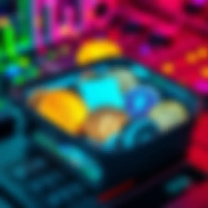 A vibrant graphic showing various altcoins and meme coins in a digital wallet, highlighting growth and investment potential.