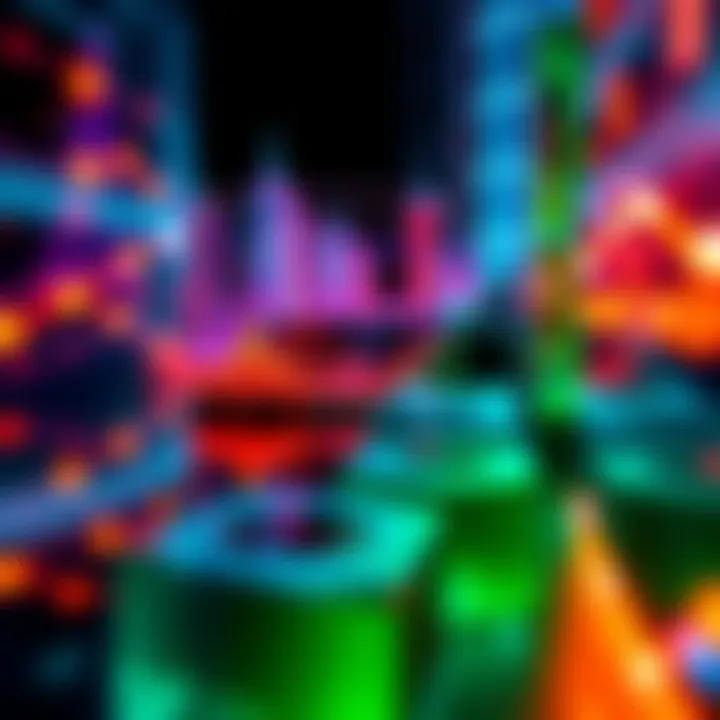 An abstract representation showcasing the layers and dimensions of volume perspective in various fields of analysis