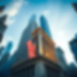 A tall Wall Street building with the American flag, symbolizing regulation in finance and cryptocurrency.