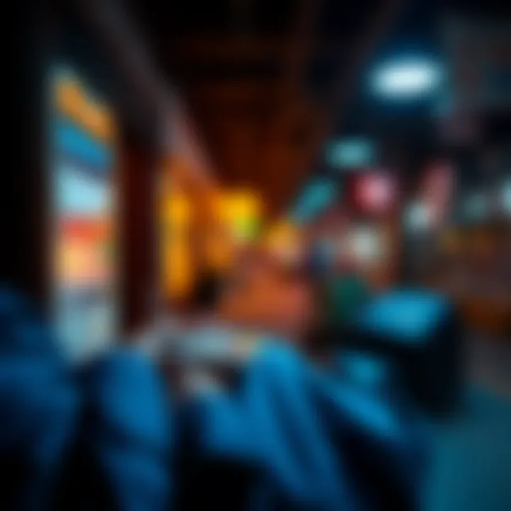 User navigating payment settings in a wallet app