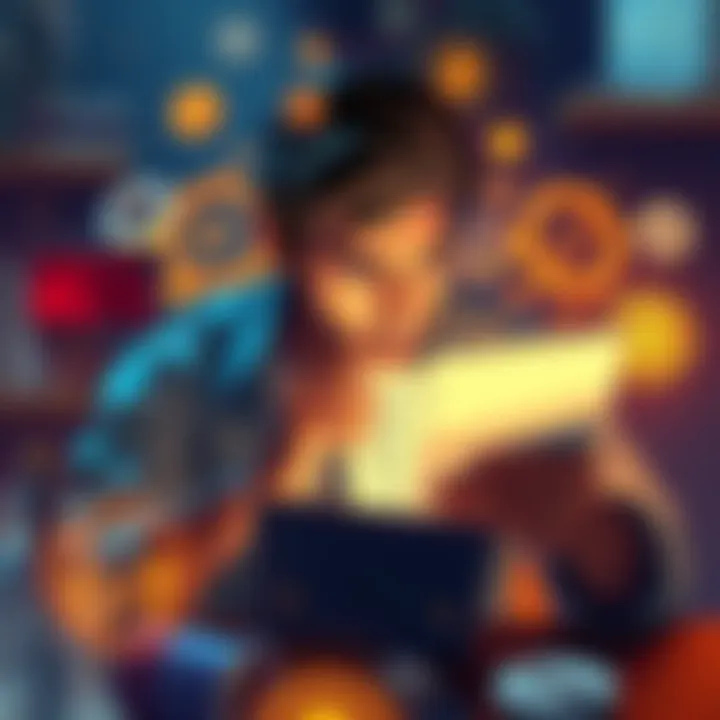 Person looking at a lost seed phrase on a notepad, appearing puzzled about wallet identification, surrounded by cryptocurrency symbols and recovery tools