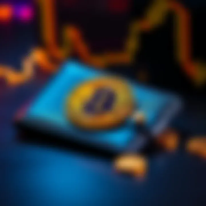 A digital wallet displaying the Bitcoin symbol and coins, representing safe buying of Bitcoin.