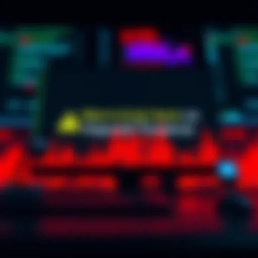 A warning message on a computer screen indicating possible hacking on Compound Finance with alert symbols