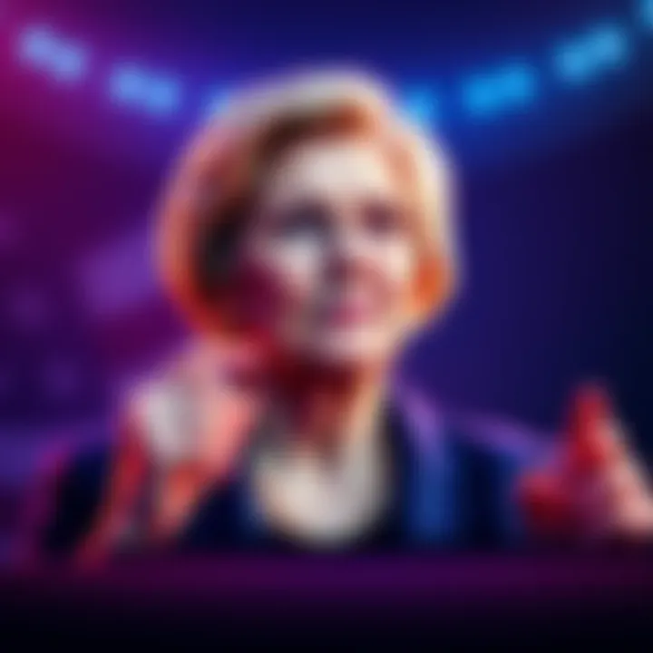 Senator Elizabeth Warren addressing concerns about cryptocurrency regulations and stablecoins