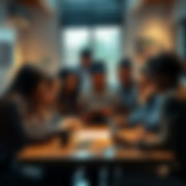 A diverse group of people discussing around a table with digital devices, highlighting the struggle of Web3 projects to build real communities in 2026.