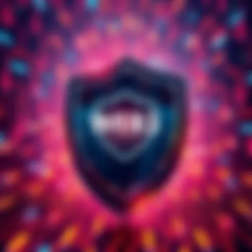 A visual representation of WEB3 technology as a shield protecting data against hackers, suggesting user control over information.