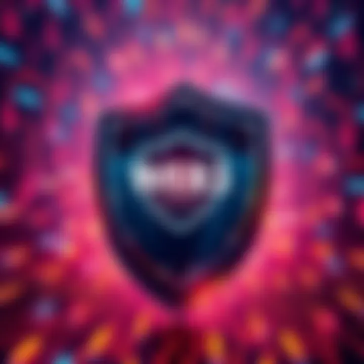 A visual representation of WEB3 technology as a shield protecting data against hackers, suggesting user control over information.