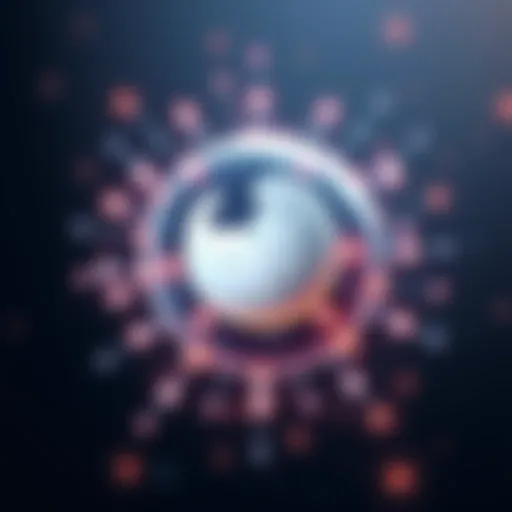 A digital illustration showing a globe with interconnected nodes, symbolizing decentralized information access, and a Wikipedia logo in the center, representing a next-gen knowledge platform.