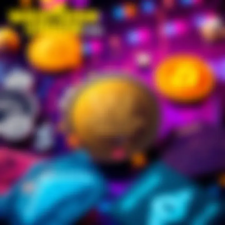 A digital graphic representing Western Union's stablecoin on the Solana network with currency symbols and blockchain imagery