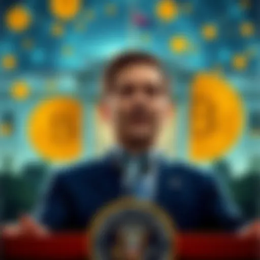 White House Bitcoin Reserve Announcement A White House official speaks about the new Strategic Bitcoin Reserve framework, with Bitcoin graphics in the background.