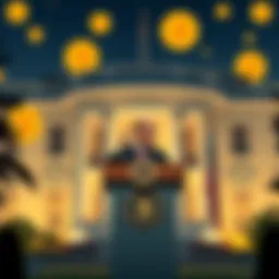 White House Bitcoin Reserve Announcement Patrick Witt announcing the Strategic Bitcoin Reserve at the White House podium with Bitcoin symbols in the background