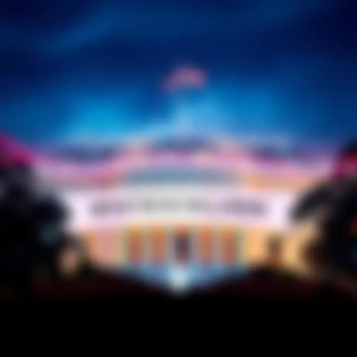 The White House building with a banner showing support for CL as a data standard for tokenization.