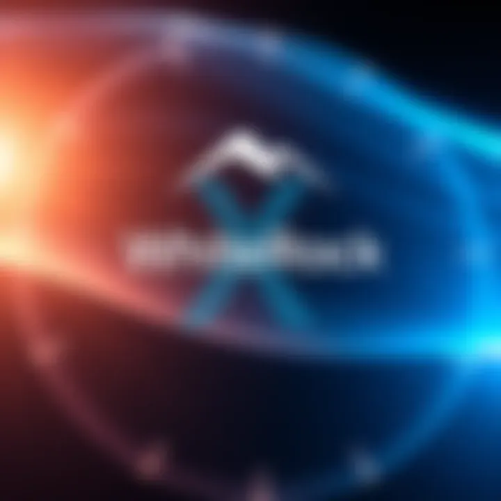 A representation of WhiteRock's logo alongside the XRPL symbol, showcasing their partnership for efficiency and reliability.