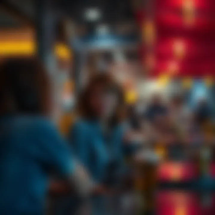 A woman socializing with friends at a cafe while her home is empty, highlighting modern household dynamics.