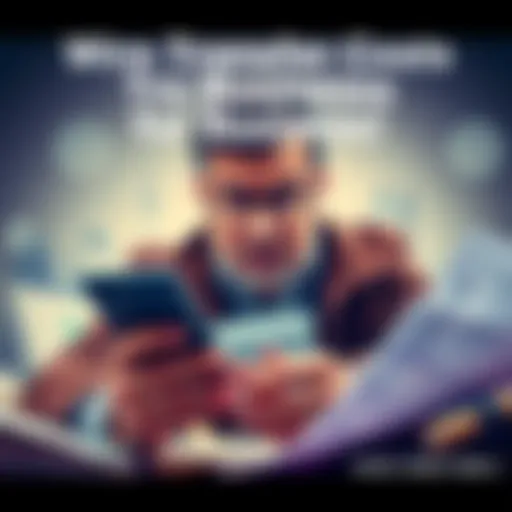 A business owner looking at a calculator with a worried expression, surrounded by paperwork and bank statements, representing hidden fees in wire transfers.