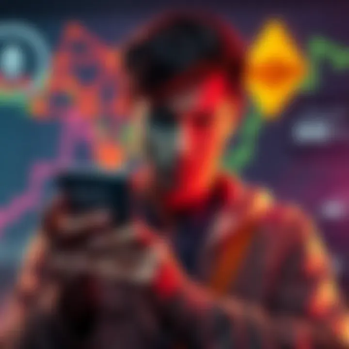 Withdrawal Challenge with AAVE USDT/USDC A person looking worried while checking their AAVE USDT/USDC balance on a smartphone, with Ethereum graphics in the background