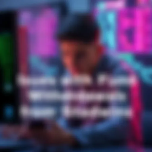 A frustrated person looking at their computer screen, trying to withdraw funds from a staking platform, showing signs of difficulty