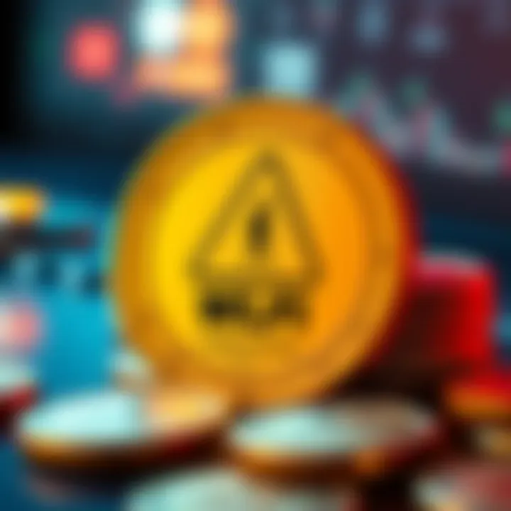 A visual representation of WLFI tokens being staked by investors to retain voting rights, with a warning sign indicating the potential loss of power.