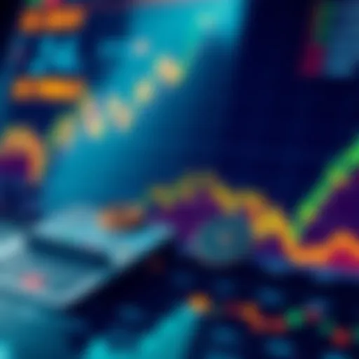 A financial chart showing trends and predictions for XCH in 2026, with visual indicators of market conditions and potential price changes.