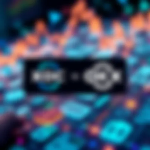 Graphic showing the XDC Network logo alongside OKX Wallet logo with a backdrop of finance and payment icons