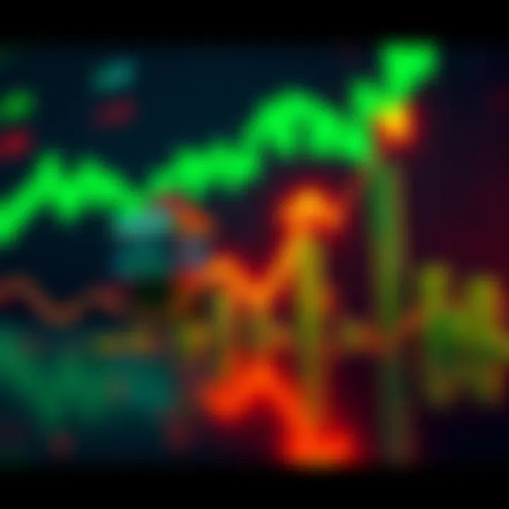 XRP Price Surge Graph A visual representation of XRP's price movement showing an upward trend with green bars and arrows indicating growth.