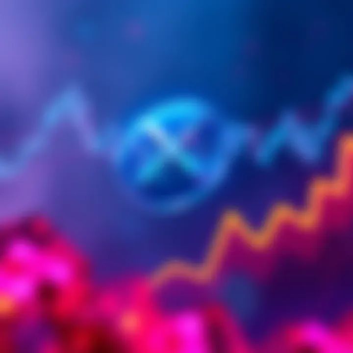 A graphic showing the XRP logo with an upward trending chart, symbolizing its recent gains in the market.