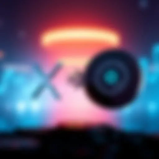 A visual representation of a user contemplating swapping XRP for Chainlink, featuring the logos of both cryptocurrencies with an arrow indicating a trade.