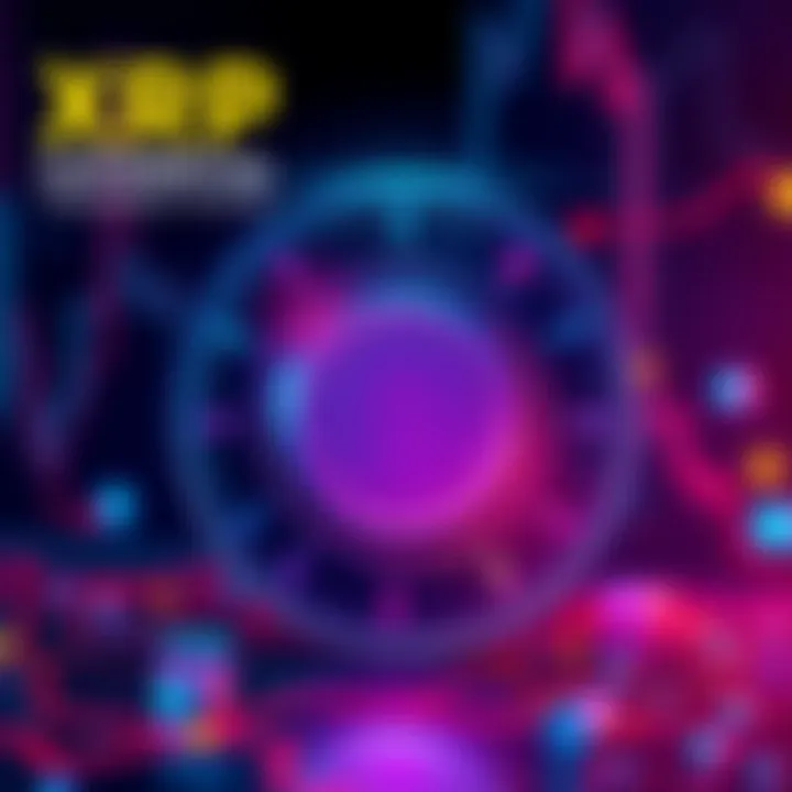 A digital representation of XRP logo with a lock symbol, symbolizing security in transactions.
