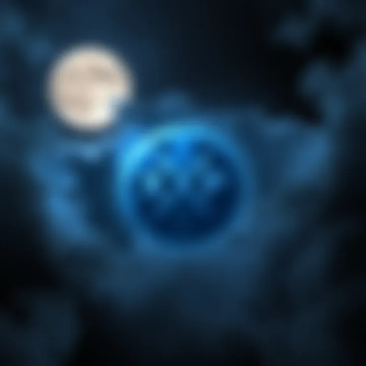 A graphic showing the XRP logo surrounded by a spooky Friday the 13th atmosphere, featuring dark clouds and a full moon, suggesting anticipation of an upcoming event.