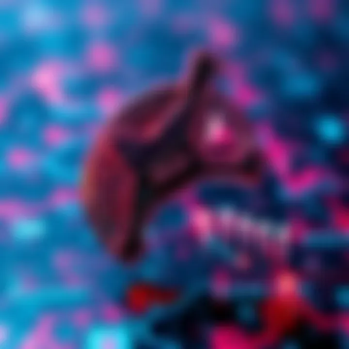 XRP Cryptocurrency Glitch A digital representation of the XRP cryptocurrency with a glitch effect, symbolizing the recent discussions about its price reaching $21,000.