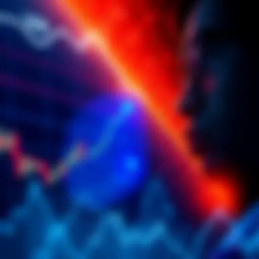 A graphic showing the decline of XRP's market value with a downward arrow and a shocked investor.