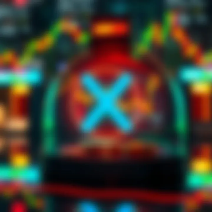 Illustration of XRP logo with Robinhood's 24/7 trading concept in the background, symbolizing new trading opportunities.