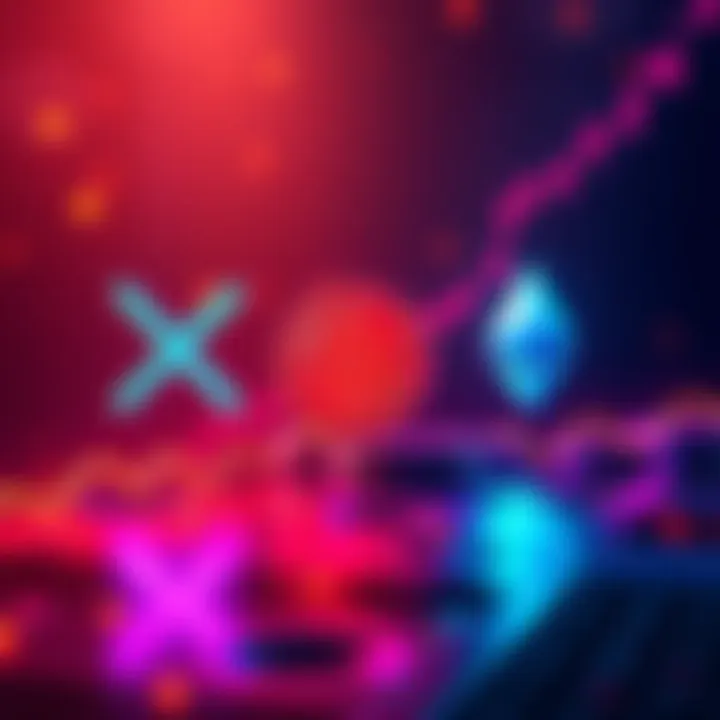 XRP and Solana Rise to the Top XRP and Solana logos prominently displayed with a graph showing their growth, while Bitcoin and Ethereum logos appear faded in the background.