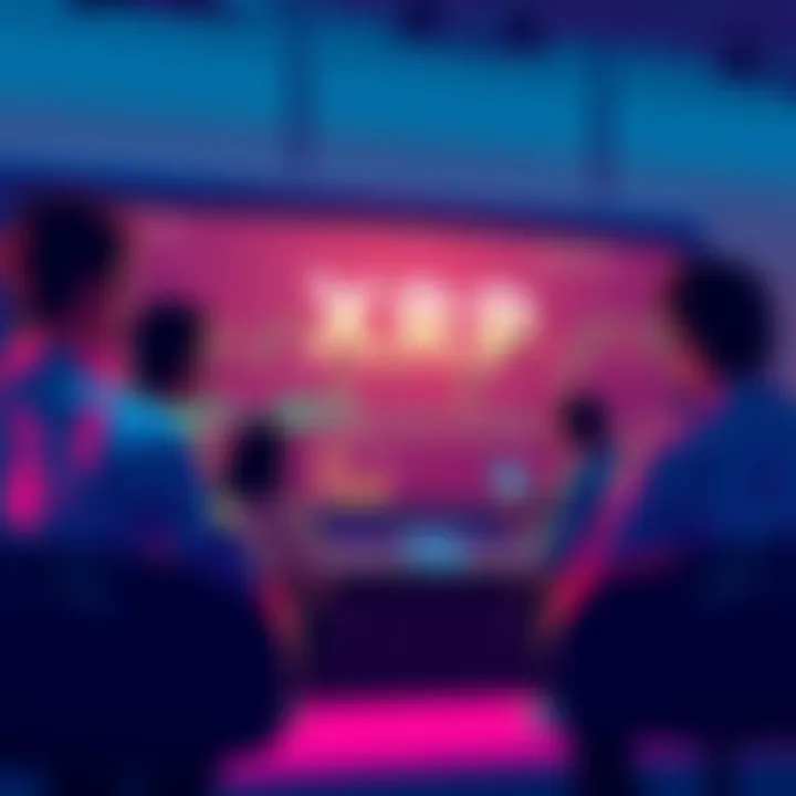 People engaged in conversation about adding or holding XRP tokens with charts and tokens on screen