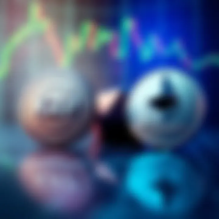 XRP vs Ethereum Comparison A graphic showing XRP and Ethereum logos side by side with a chart illustrating market trends.