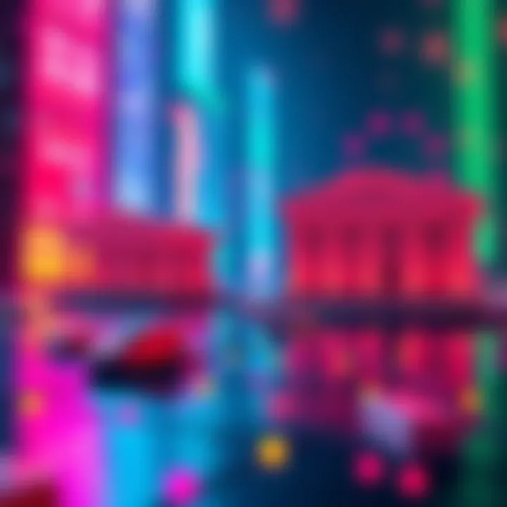 A visual representation of banks and blockchain technology connected through XRPL's new initiative, symbolizing the integration of traditional finance and public blockchains.