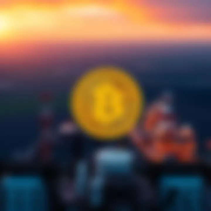A large gas field in Yorkshire with a Bitcoin symbol overlay, highlighting the shift from energy supply to cryptocurrency mining.