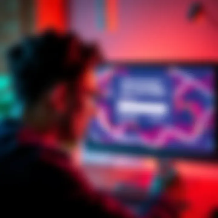 A person looking at a computer screen displaying a Yoroi wallet recovery interface with a seed phrase prompt, reflecting concern and focus.