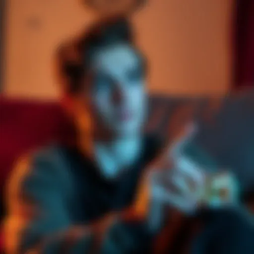 Young adult looking thoughtful A 20-year-old sitting on a couch, looking pensive while holding a pill bottle, suggesting a moment of reflection on their medication journey.