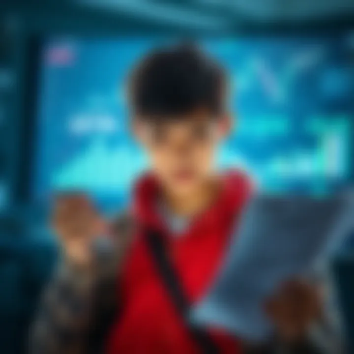 A young person holding a phone with a worried expression, looking at crypto charts and tax forms, symbolizing confusion over tax reporting