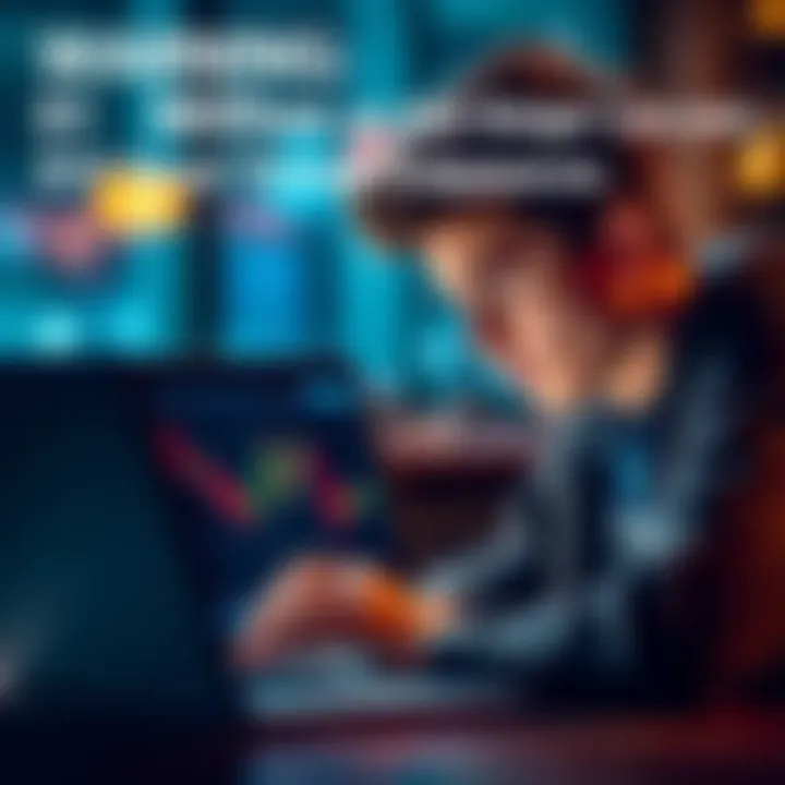 A 21-year-old investor appears frustrated while looking at a laptop screen showing cryptocurrency trading data