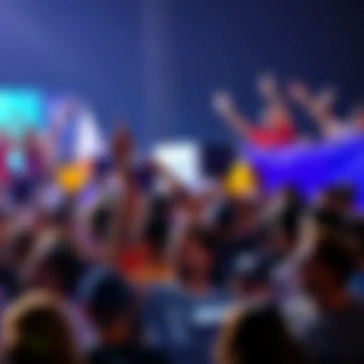 A diverse group of people enthusiastically supporting Yoyocoin with banners and signs, showcasing their excitement for the cryptocurrency.