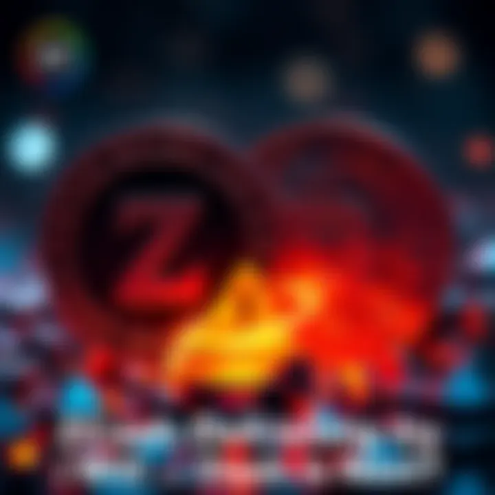 A visual representation of ZCash and Dash coins with an alert symbol indicating concerns over potential delisting from exchanges.